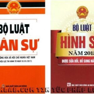 Combo 2 cuốn Bộ luật dân sự và Bộ luật hình sự