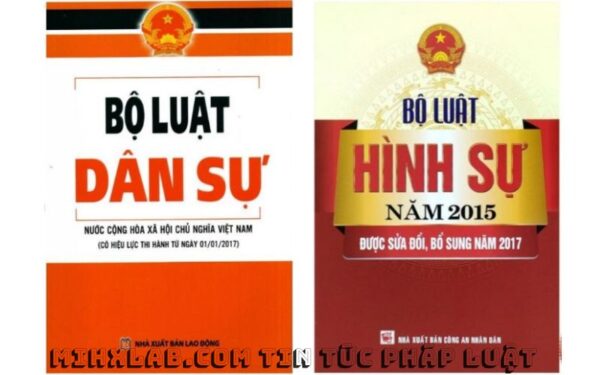 Combo 2 cuốn Bộ luật dân sự và Bộ luật hình sự